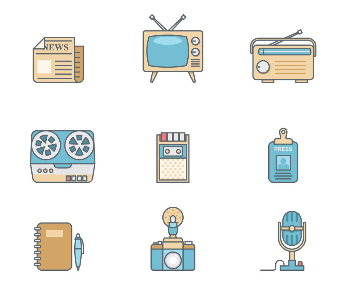 Free Retro Journalist Vector