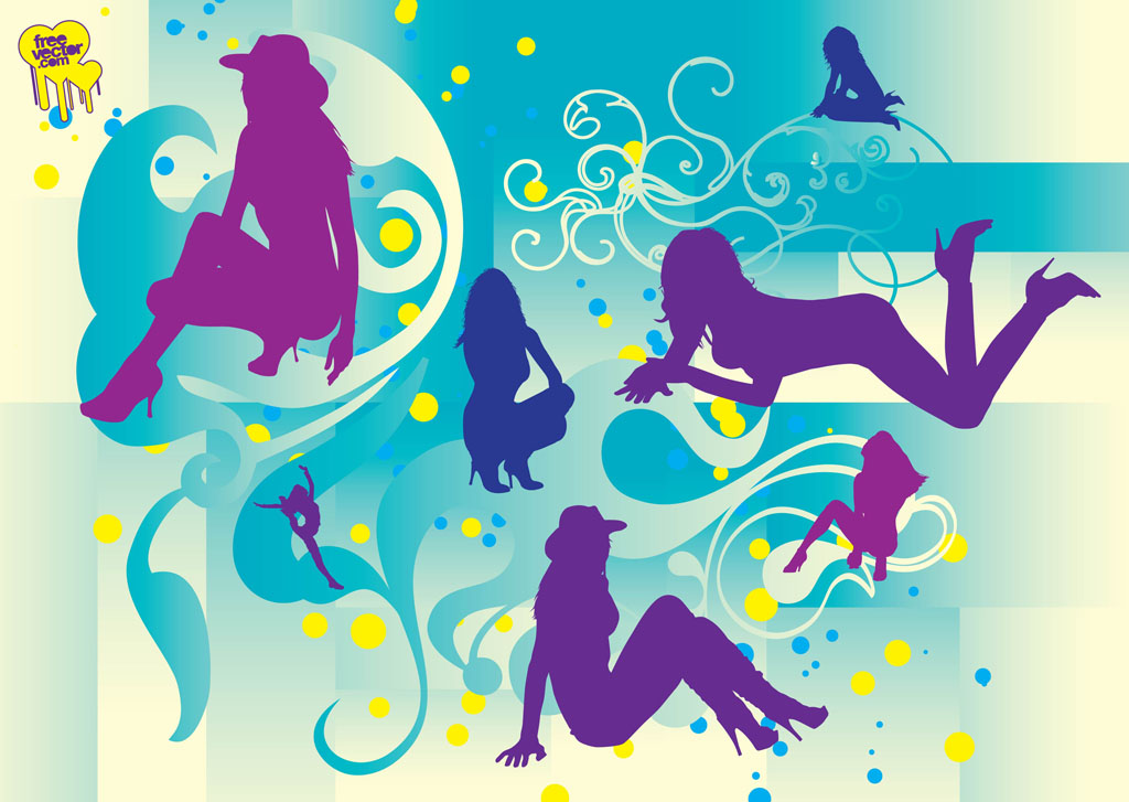 Beautiful Girls Silhouettes