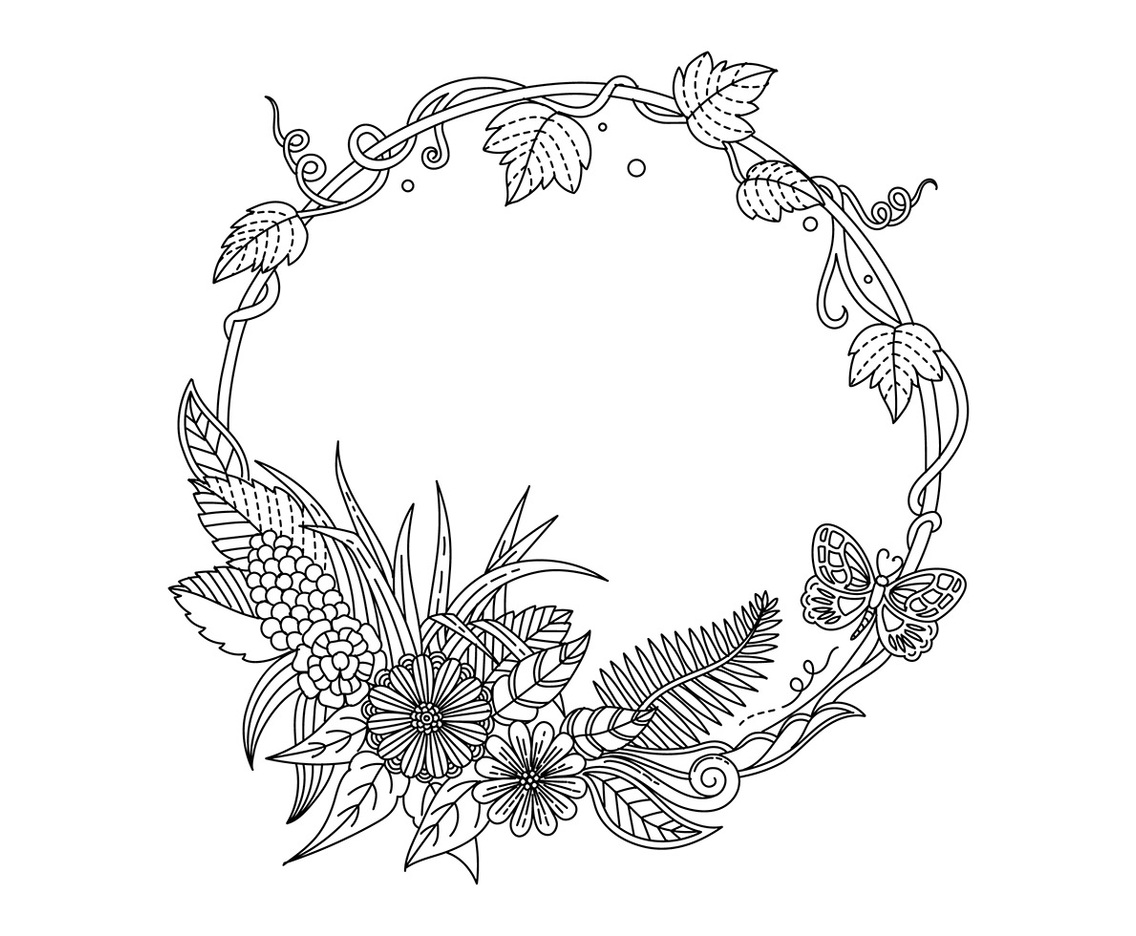 Liana Frame Vector