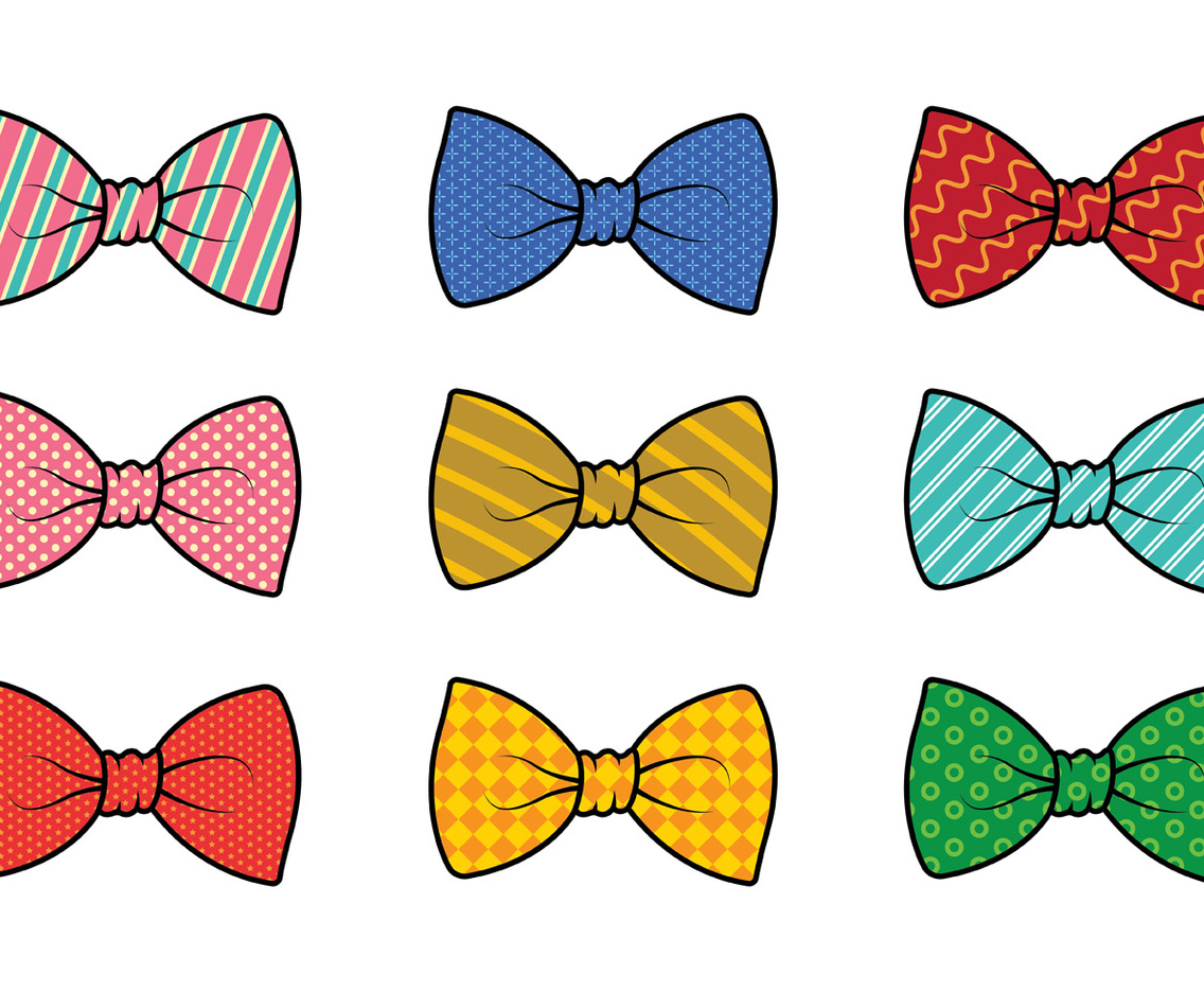 Set Of Cravat Vector