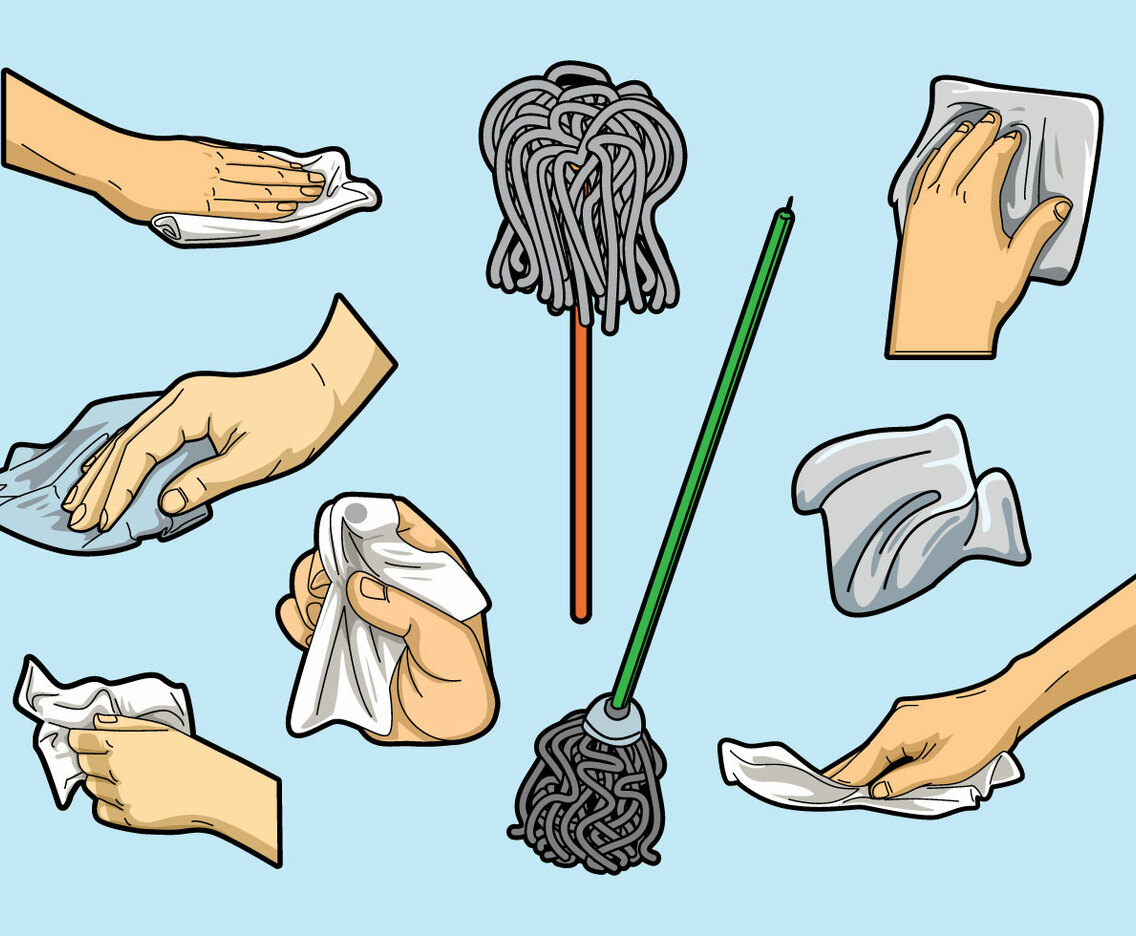 Free Wiping Vectors
