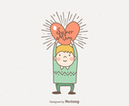 Free Vector Hand Drawn Super Mom