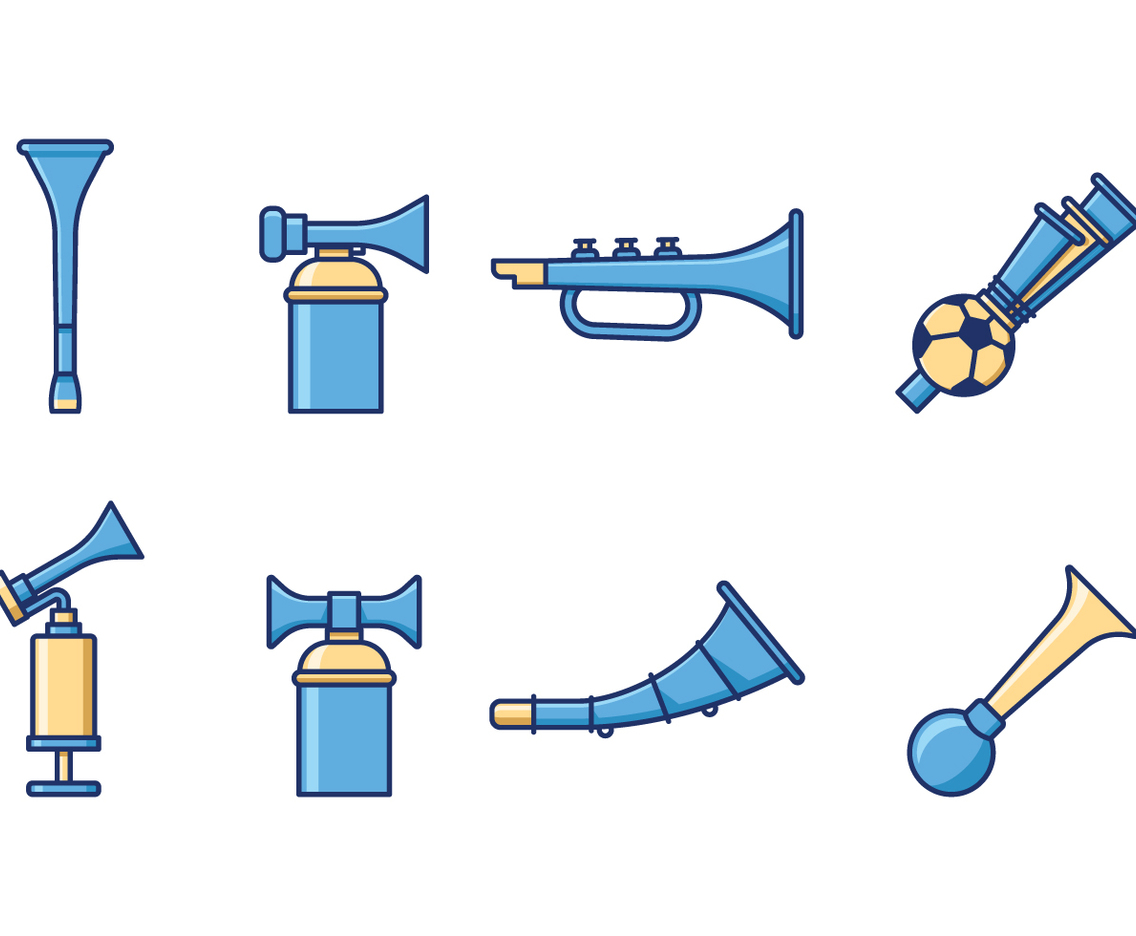 Free Cheering Horn Vector