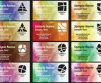 Watercolor Degrade Business Cards