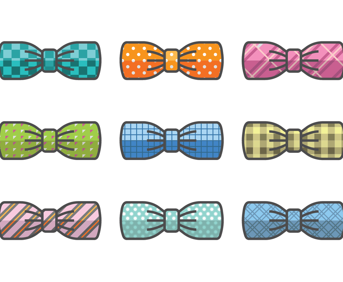 Bow vector icons