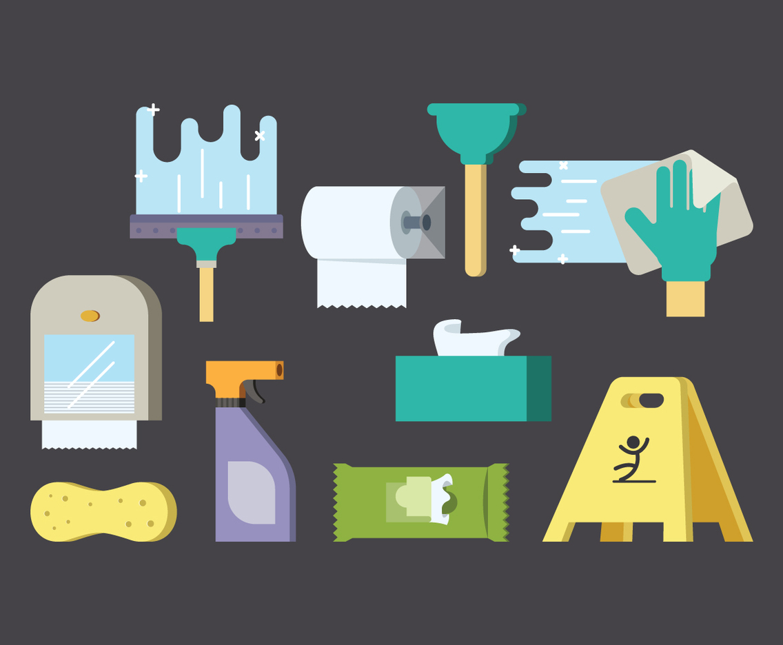 Free Cleaning Supplies Vector