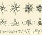 Pin Stripe Ornaments