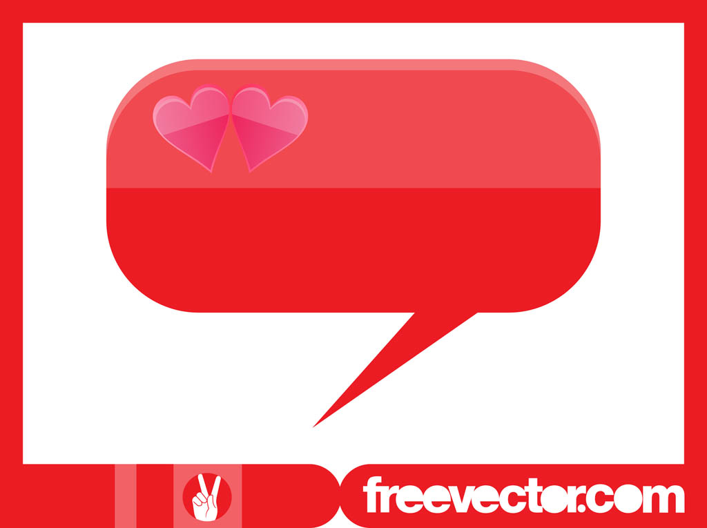 Speech Bubble With Hearts