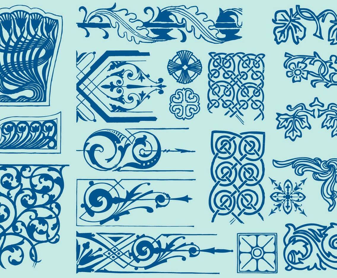 Art Deco Scroll Art