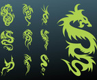 Dragons Tattoo Set