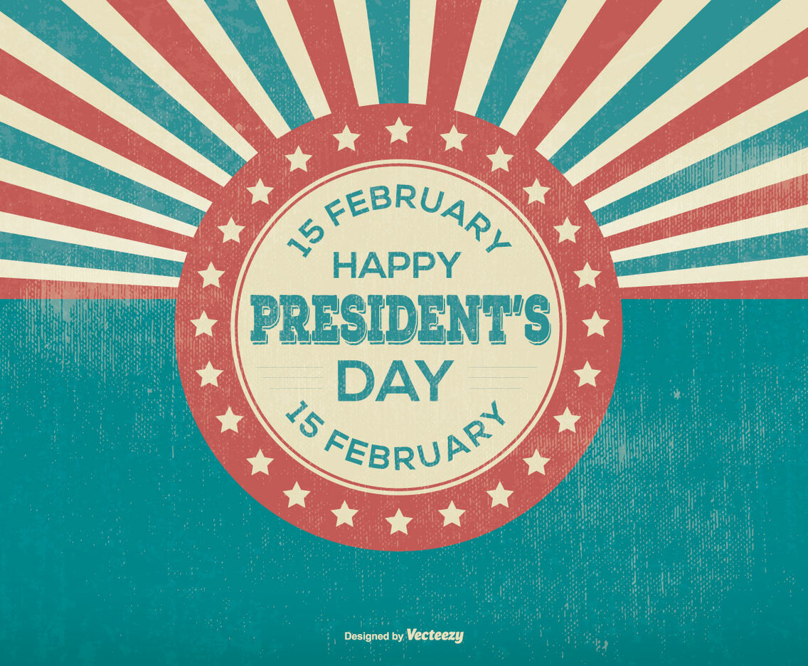 Retro Presidents Day Illustration