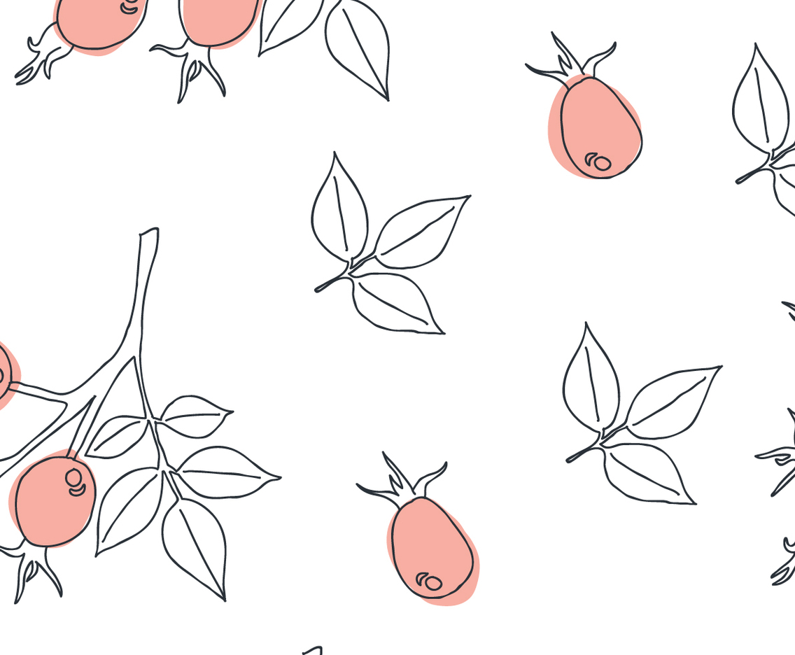 Delicate Rosehip Pattern