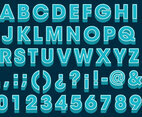Blue 3D Type