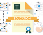 Free Flat Education Vector Illustration