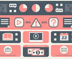 Free Flat Web Marketing Vector Illustration