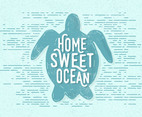Free Vintage Turtle Vector Illustration
