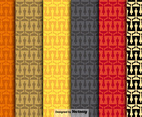 Vector Oscar Statuette Icon Seamless Patterns