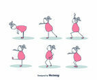 Girl Exercising Vector