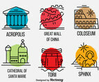 World Landmark Vector Set