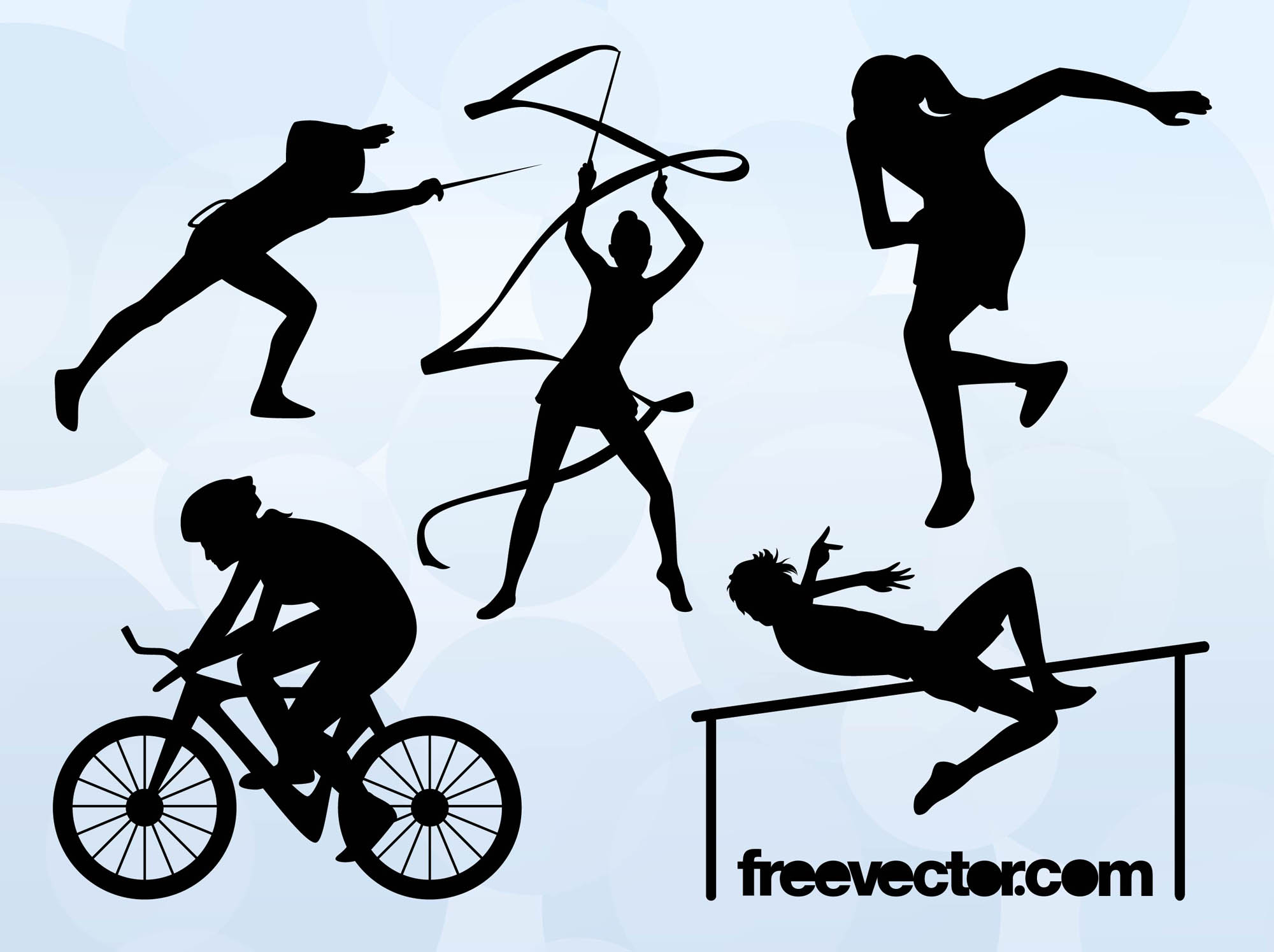Olympic Sports Silhouettes