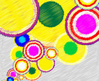 Circle Scribble Background