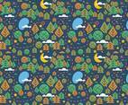 Free Star Forest Background Vector