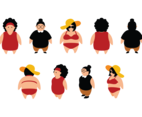 Plus Size Girls Cartoon