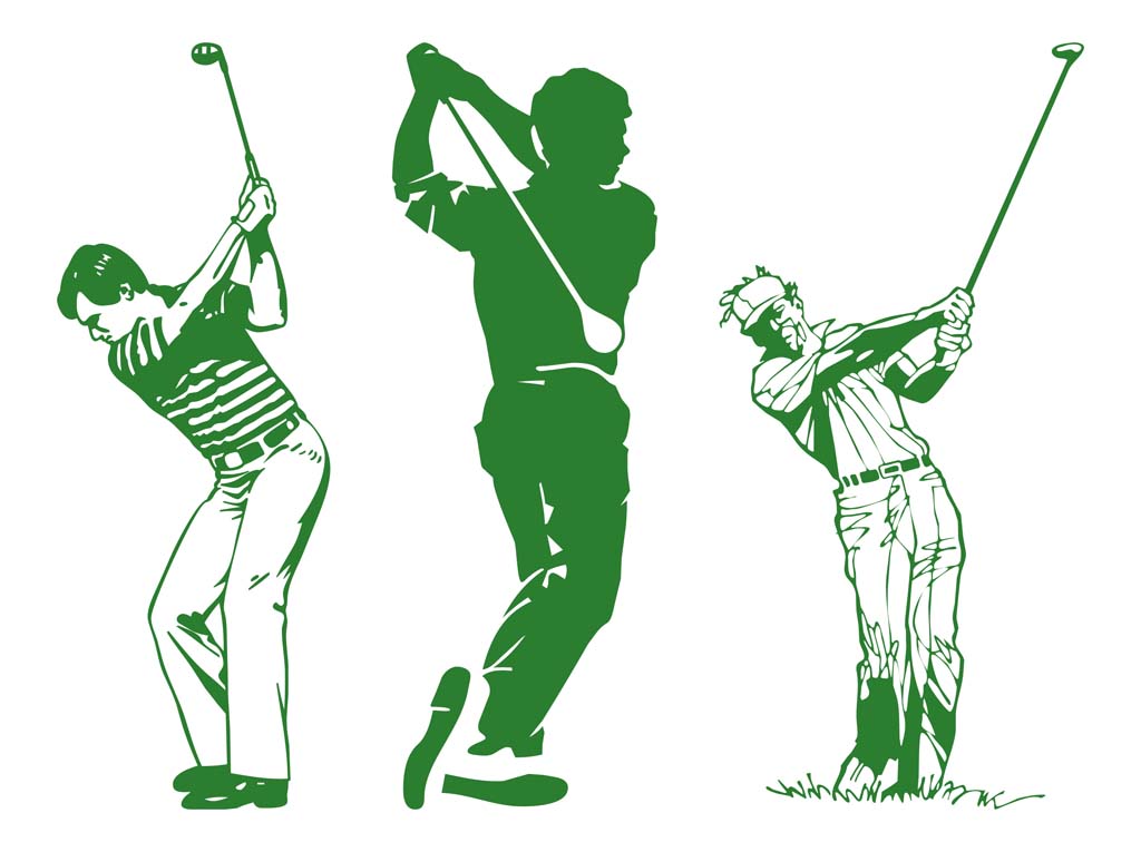 Golfers Vector