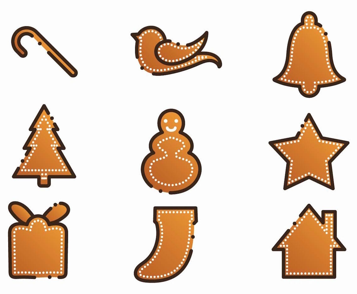 Free Xmas Gingerbread Lebkuchen Set