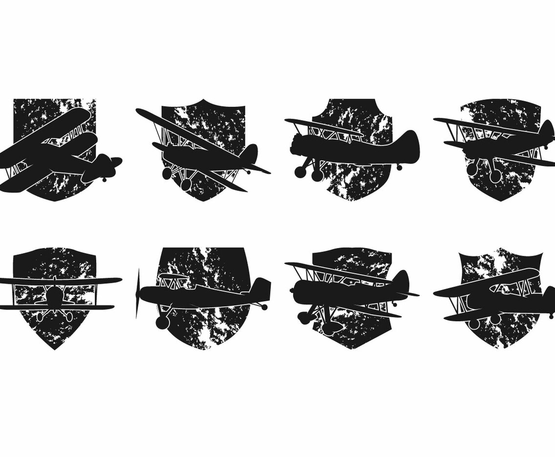 Free Biplane Logo Vector