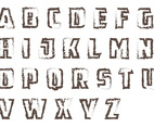 Grunge Letras Vector Pack