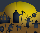 Glowing Halloween Shadow Puppet