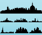 Cityscapes Silhouettes Set