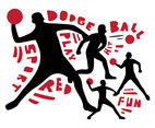 Free Dodgeball Player Vector Poster