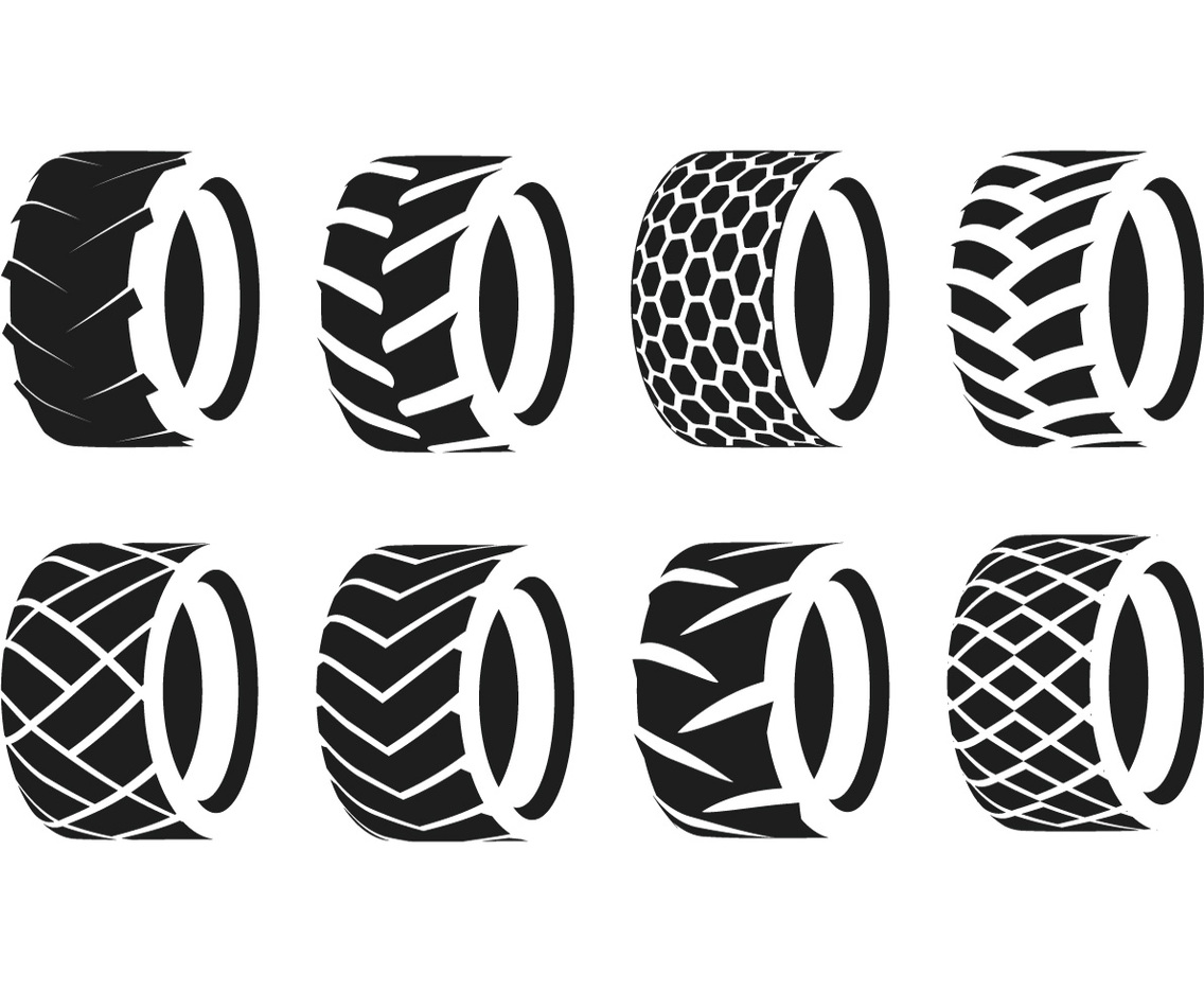 Tractor Tire Silhouette