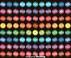 Colorful Sequins Background