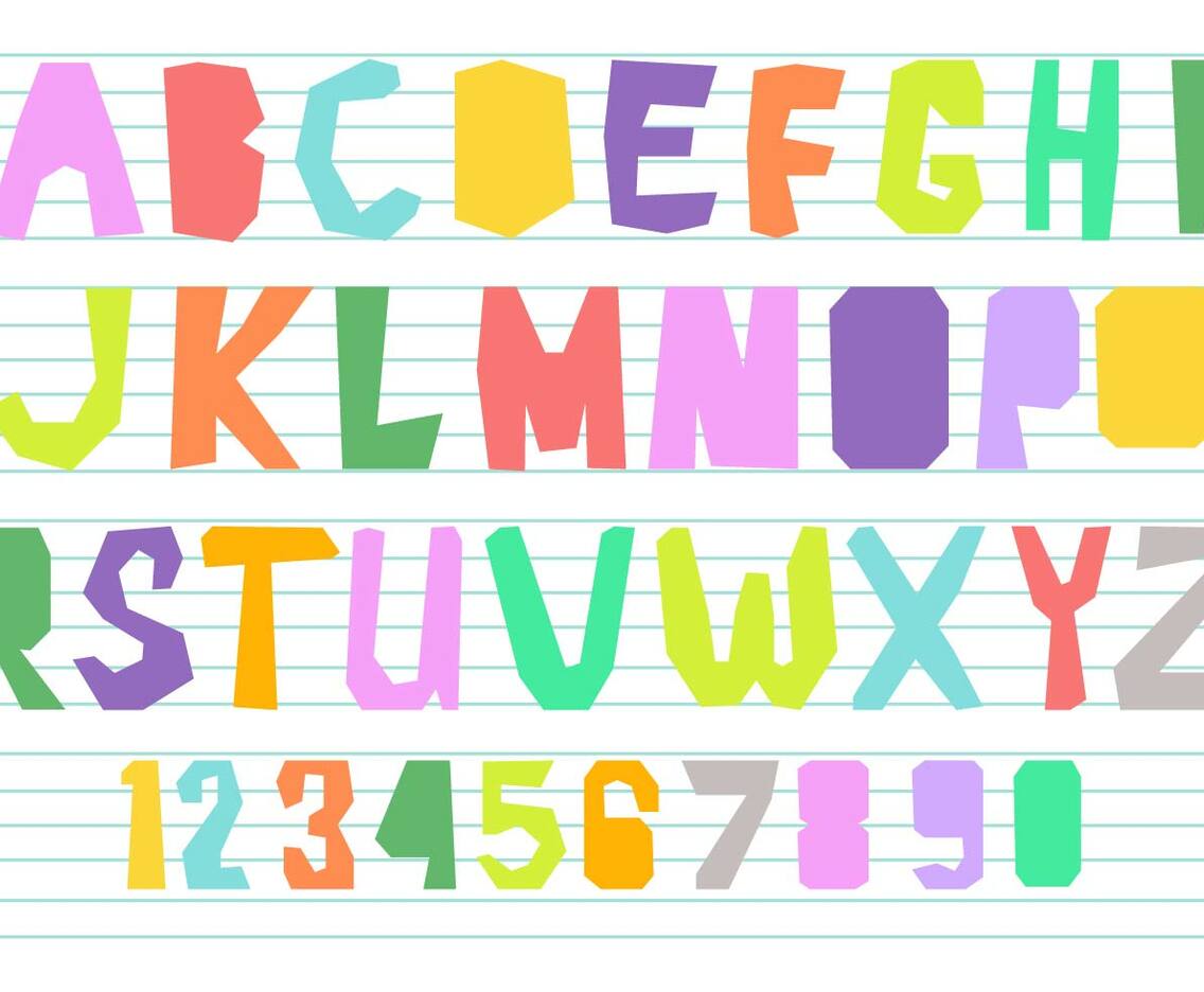 Fun Alphabet Vector