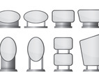 Set Of Kakemono Vector