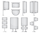 Set Of Kakemono Vector