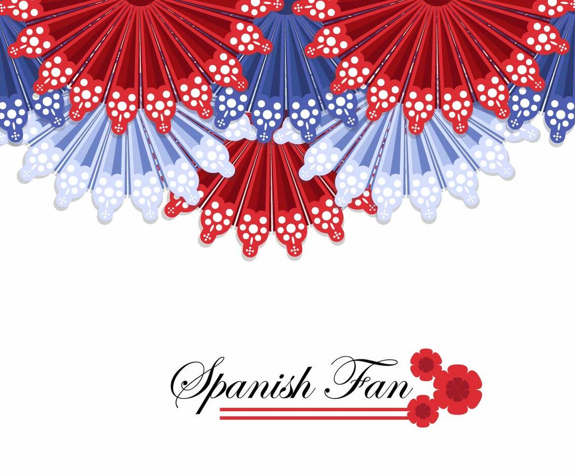 Spanish Fan Background Vector