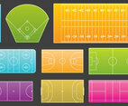 Courts Line Icons