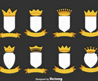 Stylist Shield Vector Set