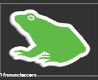 Frog Sticker Vector