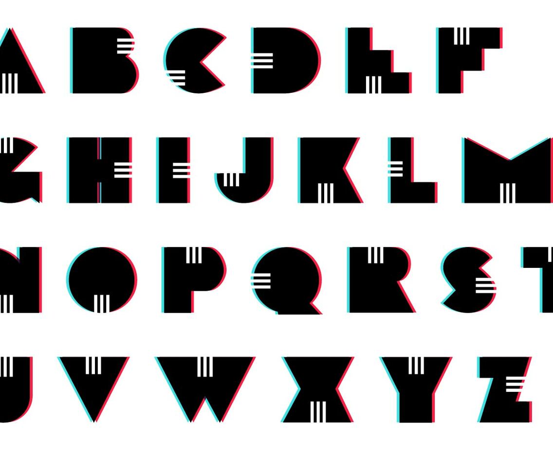 Letras Set Retro