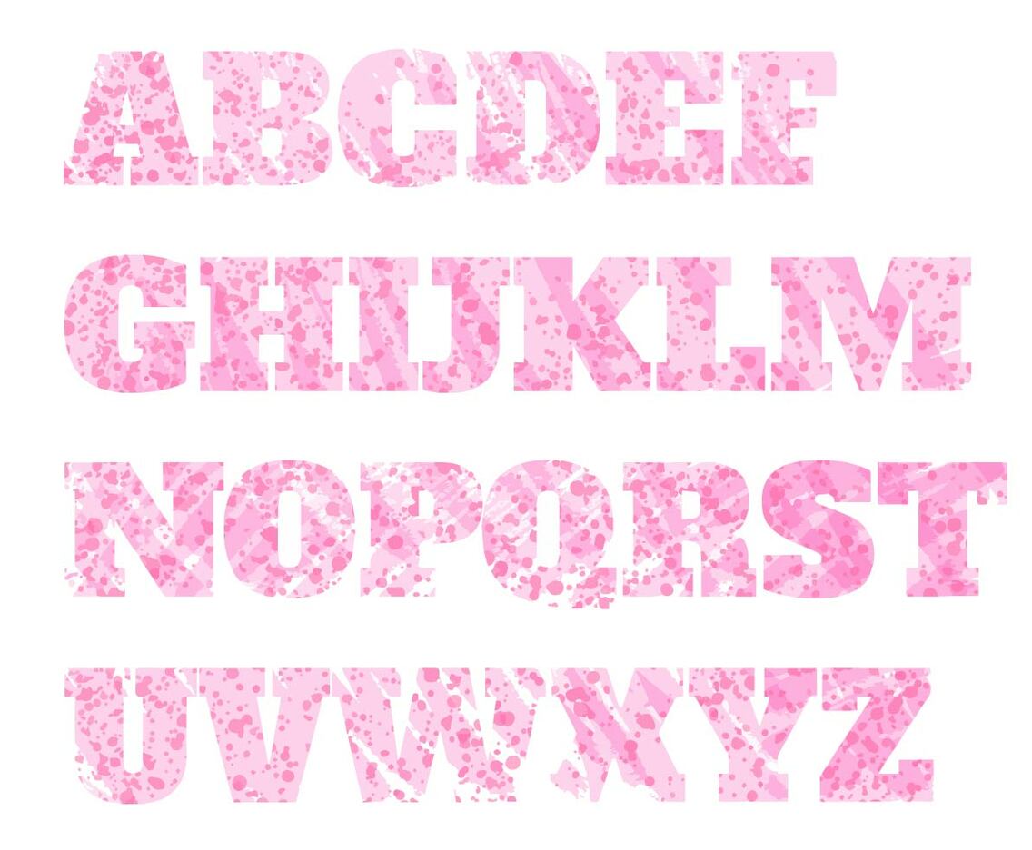 Letras Set Stencil