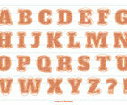 Messy Scribble Style Vector Alphabet