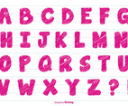 Cute Scribble Style Vector Alphabet