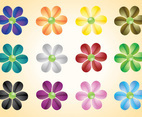 Colorful Flowers Vectors