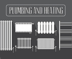 Set of Radiator in Vector