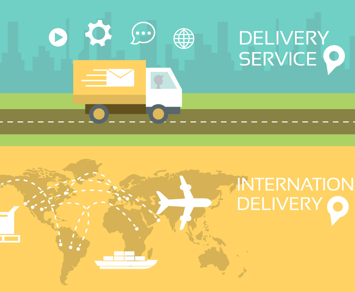 Vector Illustration Of Postal Service Vector Art & Graphics ...